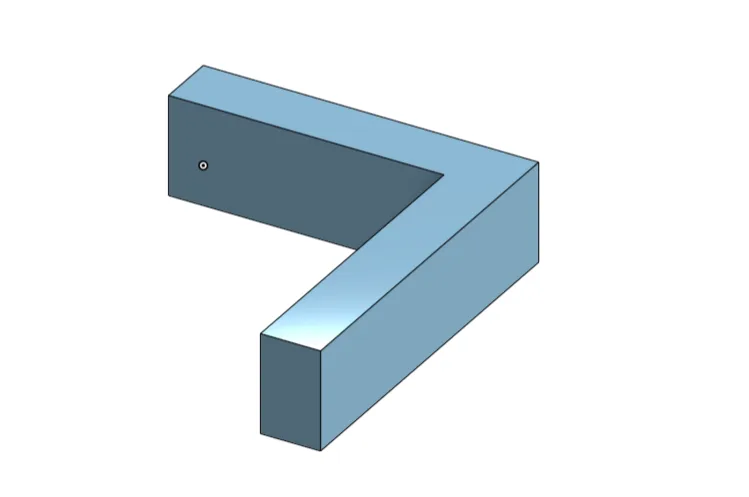 3D-printed L-bracket used to compare strength across print orientations