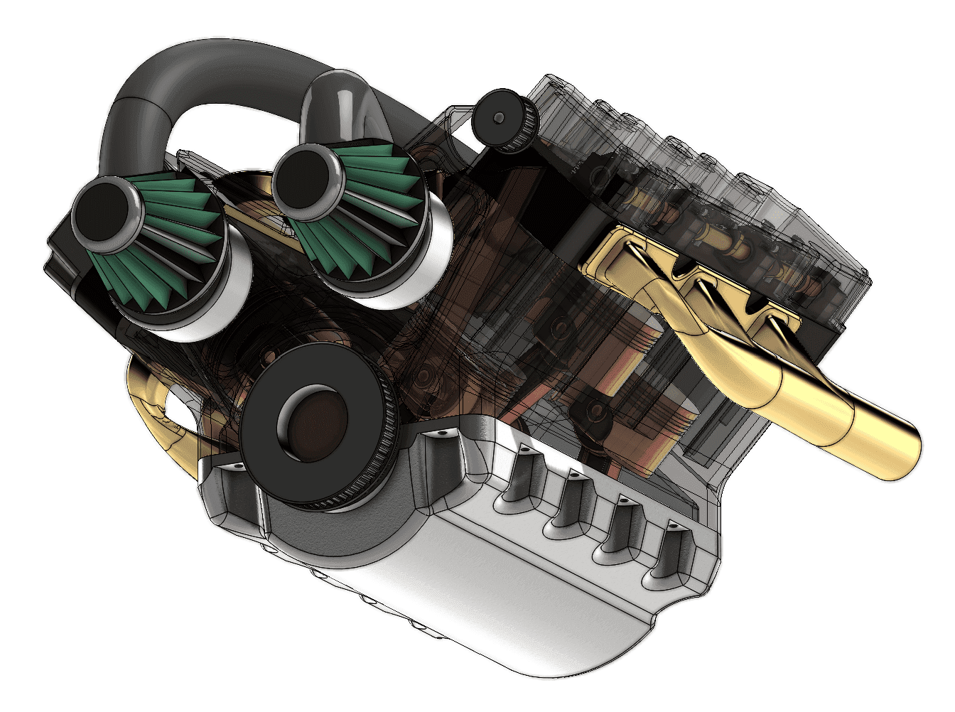 SolidWorks V6 Engine preview